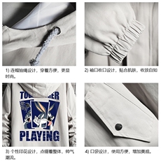 JK41234-P85纯棉连帽夹克男士大码工装夹克男网格，男装夹克，电商A040A