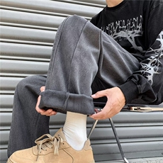 高街vibe风潮牌直筒加厚牛仔裤NJ58P48，男装牛仔裤，星座1116-2
