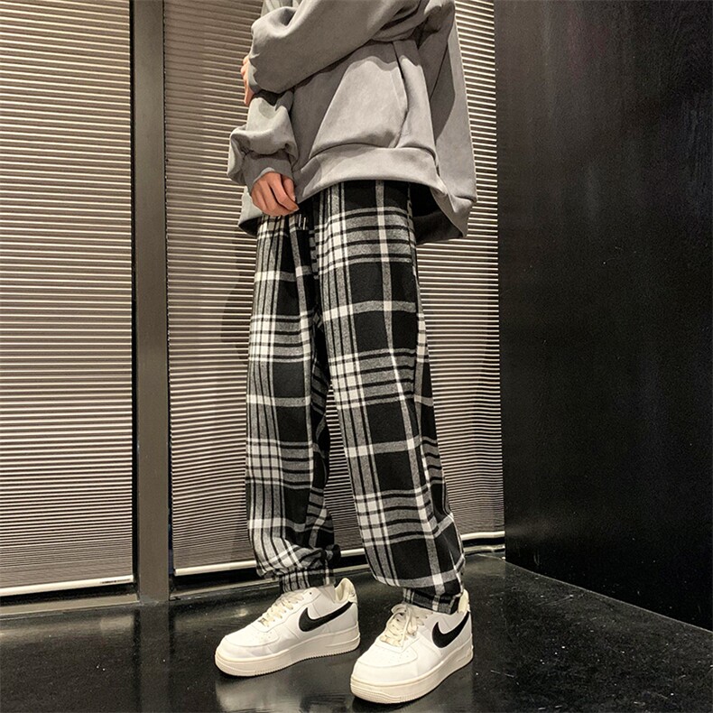 2025春装新款港风宽松休闲束脚潮流百搭休闲男装运动裤DM184-P45,女装休闲裤,电商D321-1