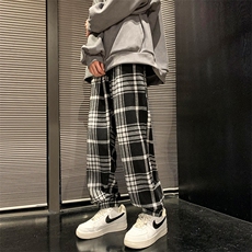 2025春装新款港风宽松休闲束脚潮流百搭休闲男装运动裤DM184-P45，女装休闲裤，电商D321-1