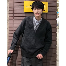 设计感长袖毛衣男假两件针织衫高级感小众外套M037，男装针织衫/毛衣，星座1116A（原606A-3）