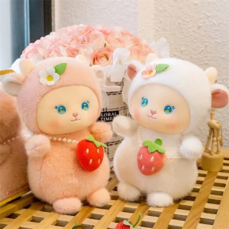 十寸草莓羊，王涛毛绒玩具