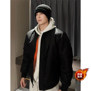 网图有货MA1飞行员夹克男秋冬加棉外套J216-常规P85加棉P100
