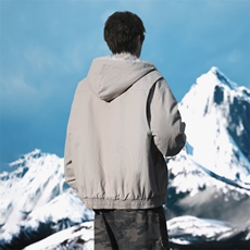 美式复古座山雕潮流百搭显高连帽棉服外套加绒毛领棉衣A003-P115，男装棉衣，电商B306