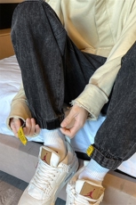 春秋潮牌新款牛仔裤男ins港风宽松休闲S-3XL束脚哈伦裤K1854-P45，男装牛仔裤，星座512-2