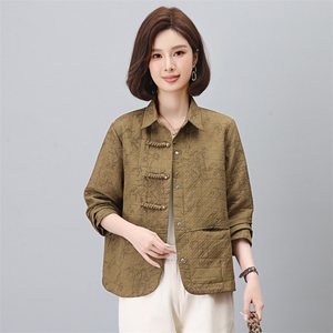 妈妈时尚短外套2025春秋新款中老年女装大码休闲减龄早秋夹克上衣图片