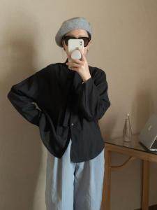 韩系系带气质衬衫，女装衬衫，9roove