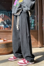 秋冬休闲裤男直筒裤灯芯绒阔腿裤D329-QM529-P45-控58，男装休闲裤，电商D329