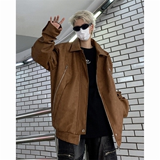 高品质秋款男皮衣工装拉链皮夹克外套JK8226P100，男装夹克，星座1013-1