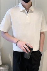 2025夏季新款社会小伙肌理感polo衫男短袖T恤TX03P58控78，男装Polo衫，电商B276A