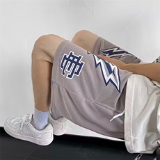 短裤男夏季运动男士宽松凉感五分裤潮流休闲篮球沙滩裤K5051-P24，男装休闲裤，星座412-3