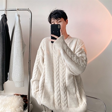 毛衣男秋冬新款港风宽松针织毛衫MYA5-P65，男装针织衫/毛衣，星座214-3