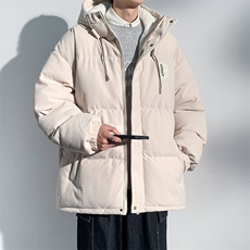 冬季青少年灯芯绒连帽棉衣潮牌羊羔毛加绒加厚棉服外套5305-P85，男装棉衣，电商B306