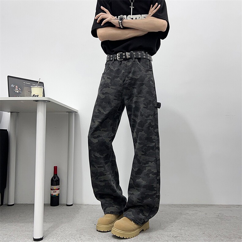 美式复古休闲潮牌迷彩裤男款工装裤男KZ087-P43,男装工装外套,星座308B-2
