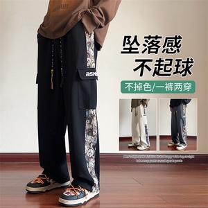 抖音直播品质美式复古重磅菠萝格长裤 K865*P50控68图片