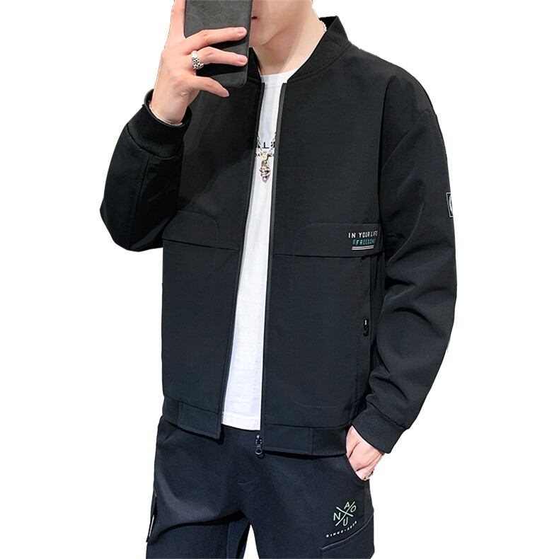 数据好高品质秋装青春版男装棒球领休闲夹克时尚男外套B301,男装夹克,星座301D(原星座1004-8）