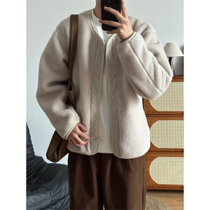 无领摇粒绒外套 GS03-P85 成分100聚酯纤维图片