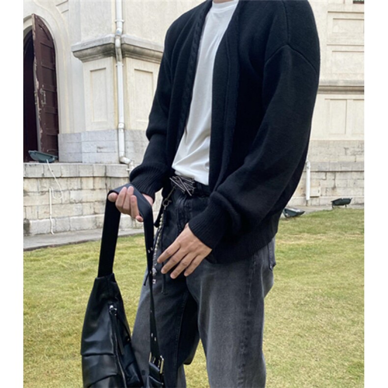 秋新款v领针织开衫男女同款复古休闲百搭轻奢纯手工毛衣M5234,男装针织衫/毛衣,星座1116A（原606A-3）