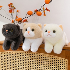 仿真趴猫毛绒玩具