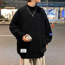 M18062-P45加绒款-P65半高领毛衣男士大码针织衫男毛线衣男，男装针织衫/毛衣，电商A040