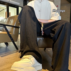 XZ616春夏季新款新中式盘扣设计款休闲裤TY2445特P30控58，男装休闲裤，星座512A（原616）