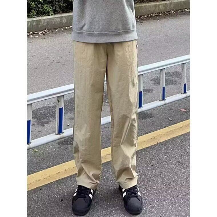 三条杠条纹裤子男夏美式速干工装裤直筒垂感运动休闲裤MK4537P37,男装工装外套,星座1013-1
