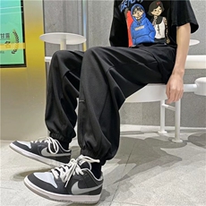 韩版潮流ins宽松百搭灰色束脚休闲运动裤B406P30，男装休闲裤，星座1116-2