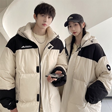 羽绒服男冬季新款港风宽松连帽白鸭绒外套YR920-P160(控价208元，男装羽绒服，星座214-3