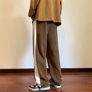 2026秋季新款美式刺绣拼色休闲裤地板景 XZ604-KP83-P55控68图片