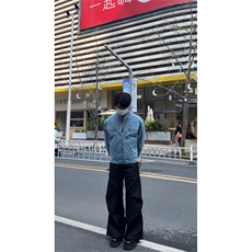 【有货】冰川蓝立领外套男高级感痞帅春秋工装夹克JK7703HH-特P65，男装夹克，星座1007（原301D）