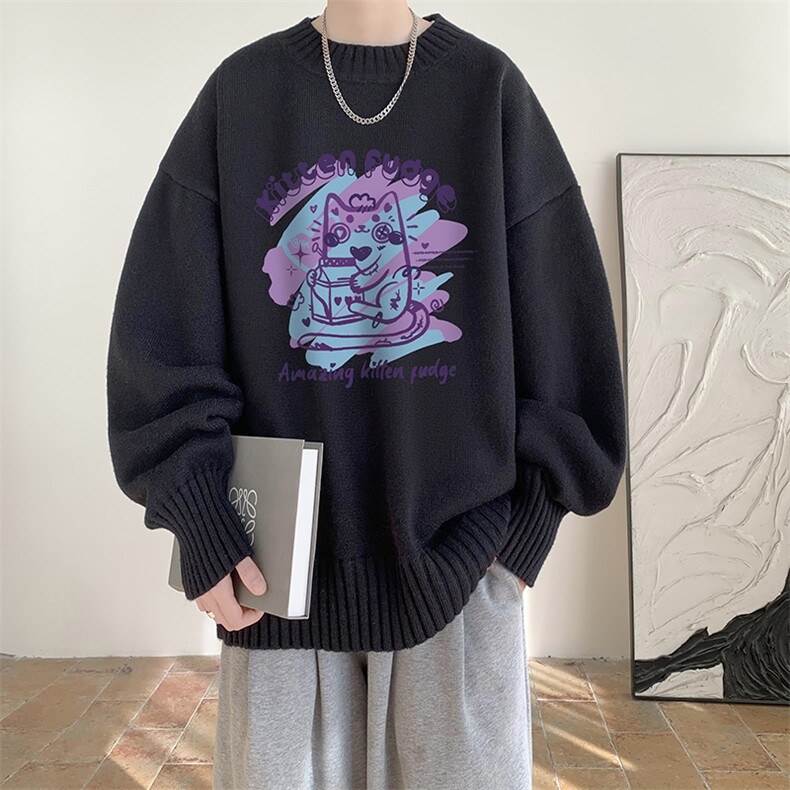 半高领毛衣男士大码针织衫男毛线衣男M18317-P45加绒款-P65,男装针织衫/毛衣,电商A040