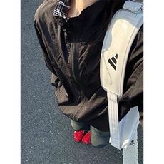 UPF50+幻影黑防晒衣男生夏季青少年户外速干外套美式休闲宽松上衣，男装夹克，星座603-2