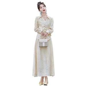 主推24春夏新款新中式风提花汉服套裙1C086-638-P165-K238图片
