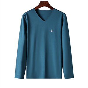 QLM77189男式秋季服装新款长袖T恤青年四季打底体恤P66图片