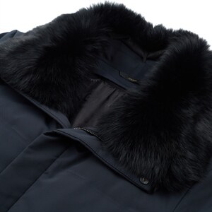新款休闲兔皮毛内胆羽绒服可脱卸狐狸毛毛领外套上衣HM2382-P630，男装羽绒服，电商B212（原钱塘6029）