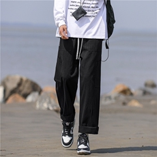 卫裤子宽松直筒休闲长裤男裤百搭舒适时尚新款运动K627-特批40，男装休闲裤，星座718-1