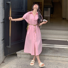 2024新款粉色衬衫长裙212A-8834-P115-K169，女装套装/套裙，浙宝212A