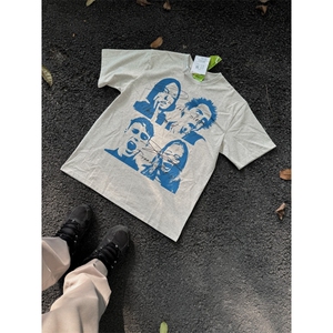 2026 恶搞嘻哈潮牌宽松 短袖T恤衫 D328-6T1104-P25图片