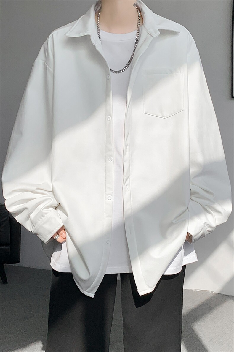 8XL-M长袖衬衫男休闲牛津纺纯棉衬衣打底外套CS517P55控78,男装衬衫,电商D206-1