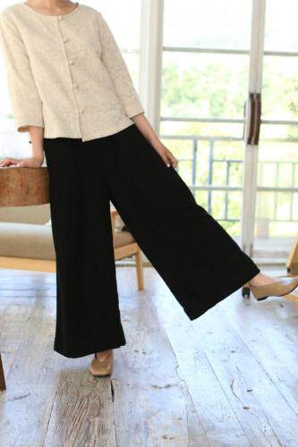 棉麻夹棉盘扣棉衣＋麻料夹棉裤，女装棉衣/棉服，蓝院