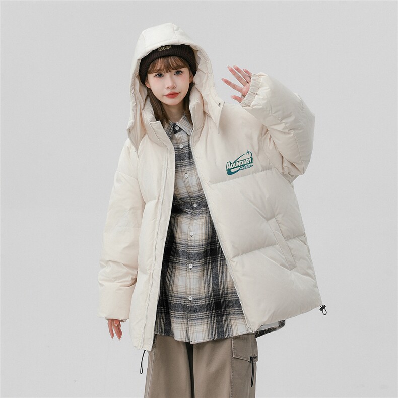 中性风冬季百搭宽松字母印花加厚棉服外套TPMY226特批85控138,男装棉衣,A247A