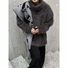 冬装新款时尚高领毛衣时尚保针织衫打底慵懒风宽松海马毛MH2302，男装T恤，星座1116A-1（原606A）