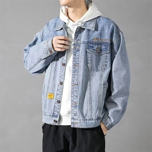 牛仔外套2025新款春秋季炸街上衣韩版潮流棒球服夹克男装图片