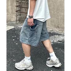 夏季新款做旧水洗牛仔短裤男工装休闲百搭宽松五分裤子NT1212，男装牛仔裤，星座1116A（原606A-3）