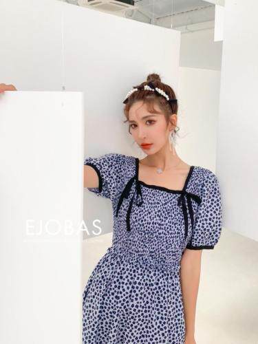 夏季波点连衣裙，女装连衣裙，1983