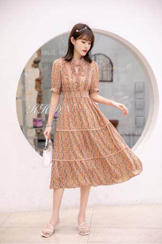 【现货】夏季新款女装修身显瘦连衣裙，女装连衣裙，红火丹妮