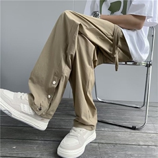 时尚潮牌纯色潮流宽松型长裤青春流行日系休闲裤潮BK498-P35，男装休闲裤，星座1109-3