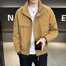 C317-2508-P1252025春季新款夹克外套男立领工装款，男装夹克，电商C317