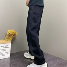 1506/QC710/P47直筒卫裤男韩系宽松潮流阔腿裤百搭休闲运动长裤，男装休闲裤，星座1506
