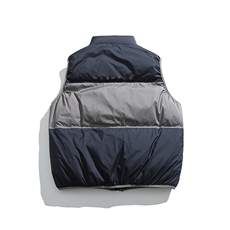 2026冬季新款男日系潮牌立领白鸭绒羽绒服马甲加厚外套YR26-F199，男装羽绒服，电商A101（原外27）